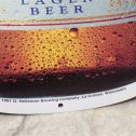 Vintage 1991 Heileman's Old Style Lager Beer Diecut Bottle Tin Tacker Sign NOS Alternate View 1