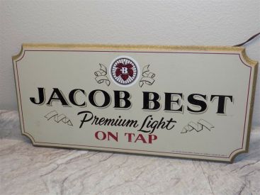 Older 1982 Pabst Brewing Jacob Best Premium Light Wooden Non-Lighted Sign Main Image Older 1982 Pabst Brewing Jacob Best Premium Light Wooden Non-Lighted Sign Main Image