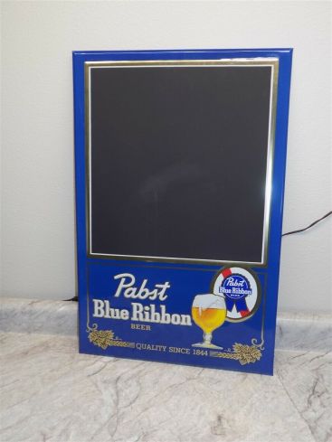 Vintage Pabst Blue Ribbon Beer New Old Stock Chalkboard Menu Board Sign Main Image Vintage Pabst Blue Ribbon Beer New Old Stock Chalkboard Menu Board Sign Main Image