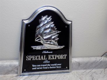 Vintage 1980 Heileman's Special Export Beer Embossed Plastic Sign NOS Main Image Vintage 1980 Heileman's Special Export Beer Embossed Plastic Sign NOS Main Image