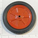 Lot 6 Large Reproduction Buddy L Wheels/Tires 5" Diameter Steel/Rubber Alternate View 2