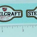 Pair Steelcraft Toy Trucks Replacement Logo Stickers Main Image