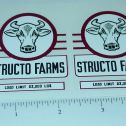 Pair Structo Farms Semi Trailer Sticker Set Main Image