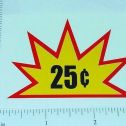 25 Cent Starburst Vending Machine Sticker Main Image