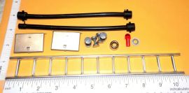 Tonka Pumper Fire Kit Replacement Toy Parts Set Ladder, Hoses, Flasher