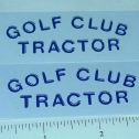 Pair Tonka Golf Club Tractor Sticker Set Main Image