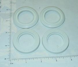 Set of 4 Tonka Whitewall Tire Insert Replacement Toy Parts