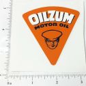 2.5" Wide Oilzum Motor Oil Triangle Sticker Main Image