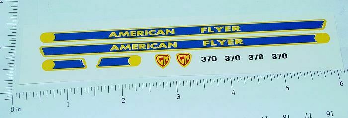 S AMERICAN FLYER DECAL REPRO/NOS ROCKET PA-1 DIESEL NOSE STICKER 