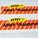 Pair Buddy L Army Transport Truck Stickers Main Image