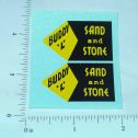 Pair Buddy L Sand & Stone Dump Truck Stickers Main Image