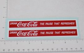 Buddy L Coca-Cola Delivery Truck Replacement Sticker Set