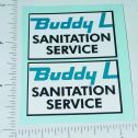 Pair Buddy L Sanitation Service Truck Stickers Main Image