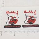 Pair Buddy L GMC Cattle Ranch Stake Truck Stickers Main Image