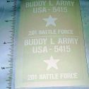 Pair Buddy L Army 201 Battle Force Truck Stickers Main Image