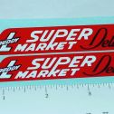 Pair Buddy L Super Market Delivery Truck Stickers Main Image