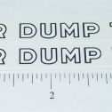 Pair Buddy L International Rider Dump Truck Stickers Main Image