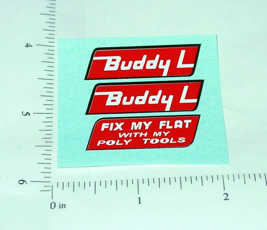 Buddy L Flatbed Excavator Truck  Sticker Set      BL-086 
