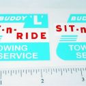 Pair Buddy L Sit N Ride Tow Truck Sticker Set Main Image