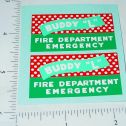 Pair Buddy L Fire Department Emergency Truck Stickers Main Image