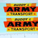 Pair Buddy L GMC Army Transport Truck Stickers Main Image
