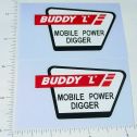 Pair Buddy L Mobile Power Digger Truck Sticker Main Image