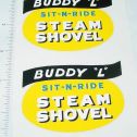 Pair Buddy L Sit N Ride Shovel Replacement Stickers Main Image