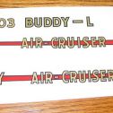 Buddy L Air Cruiser Airplane Sticker Set Main Image