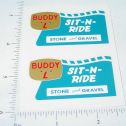 Pair Buddy L Sit N Ride Sand & Gravel Truck Stickers Main Image