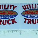 Pair Tonka Cabover Utility Truck Red Sticker Set Main Image