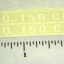 Pair Tonka #150 Clam Construction Vehicle Stickers Main Image