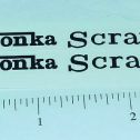 Pair Mini Tonka Scraper Replacement Stickers Main Image