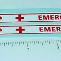 Pair Tiny Tonka Emergency Van Replacement Stickers Main Image