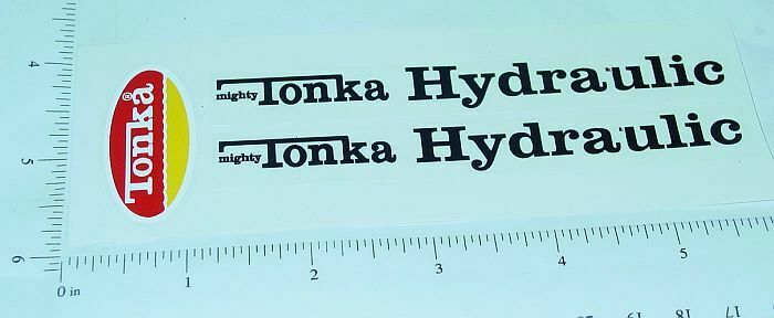Tonka Turbine Hydraulic Dump Truck Sticker Set   TK-196 