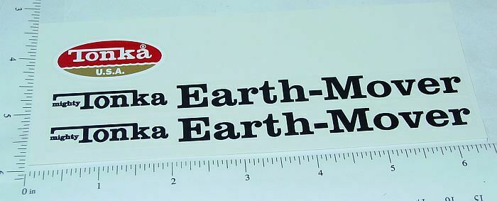 Mighty Tonka Earth Mover Stickers                TK-215 