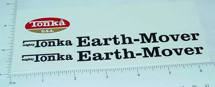 Mighty Tonka Earth Mover Stickers TK-215 Mighty Tonka Earth Mover Stickers TK-215