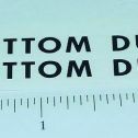 Pair Tiny Tonka Bottom Dump Replacement Stickers Main Image