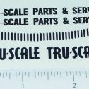 Tru Scale Parts & Service Truck Sticker Set Main Image