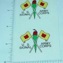 Pair Turner Toys Army Signal Corps Sticker Set Main Image