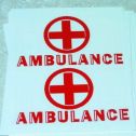 Pair Turner Toys Amvulance Replacement Stickers Main Image