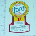 One Cent Ford Gumball Machine Sticker Main Image