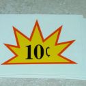 10 Cent Starburst Vending Machine Sticker Main Image