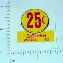 (3) Northwestern Model 60 25 Cent Vend Stickers Main Image