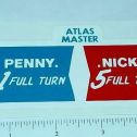 Atlas Master Penny/Nickel Vend Machine Sticker Main Image