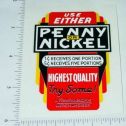 Northwestern Penny/Nickel Vending Sticker Main Image