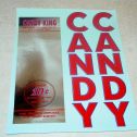 10C Candy King Vending Machine Sticker Set Main Image
