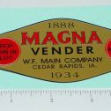 Magna Vender Gold Graphic Replacement Vending Machine Sticker Main Image
