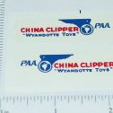 Wyandotte China Clipper Airplane Sticker Set Main Image