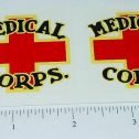Pair Wyandotte Medical Corps Truck Sticker Set Main Image