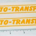 Pair Wyandotte Auto Transport Trailer Stickers Main Image